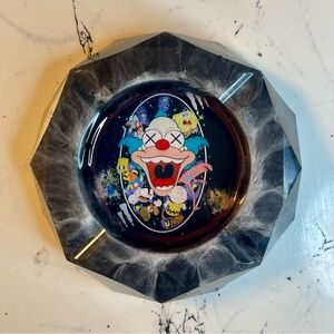 Krusty The Clown Art Ashtray | Classic Cartoon Mashup Collectible